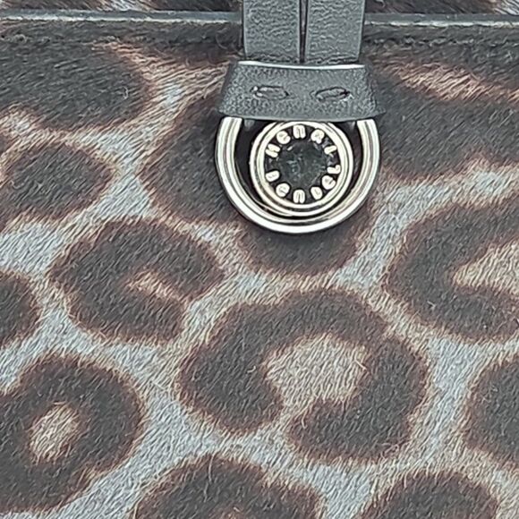 Henri Bendel Womens Lafayette Haircalf Satchel Bag Crossbody in Leopard Print - Picture 15 of 15